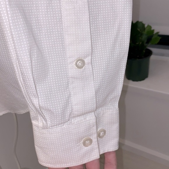 NEW Michael Kors Slim Fit White Dress Shirt, size Large - Picture 4 of 5